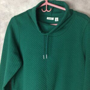 L.L. Bean Green Quilted Sweatshirt